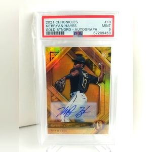 2021 Ke'Bryan Hayes RC Auto Panini Gold Standard # 10 - PSA 10 GEM MINT